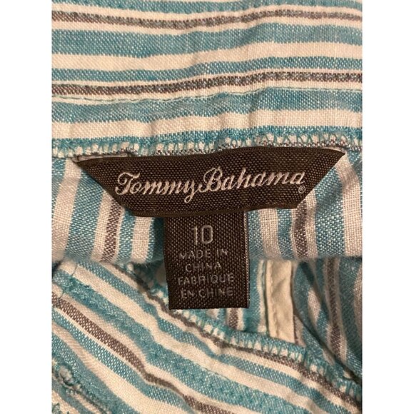 Women's Tommy Bahama Linen Beach Pants Size 10 Wide Leg - Picture 8 of 8